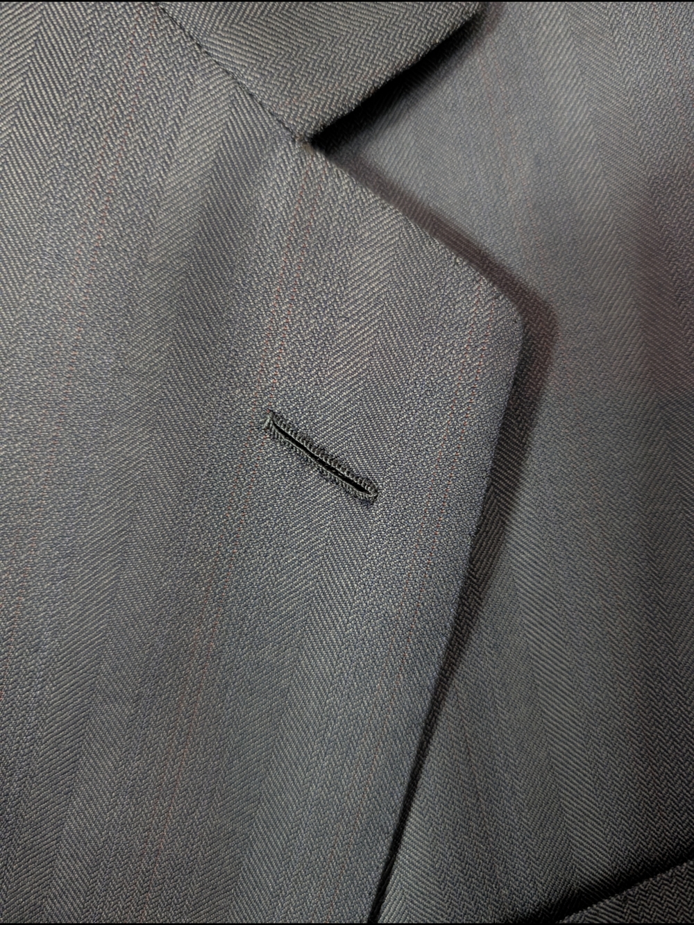 Brioni 2pc Suit Green Herringbone Striped Wool Mens Made In Italy 56 - Picture 6 of 16